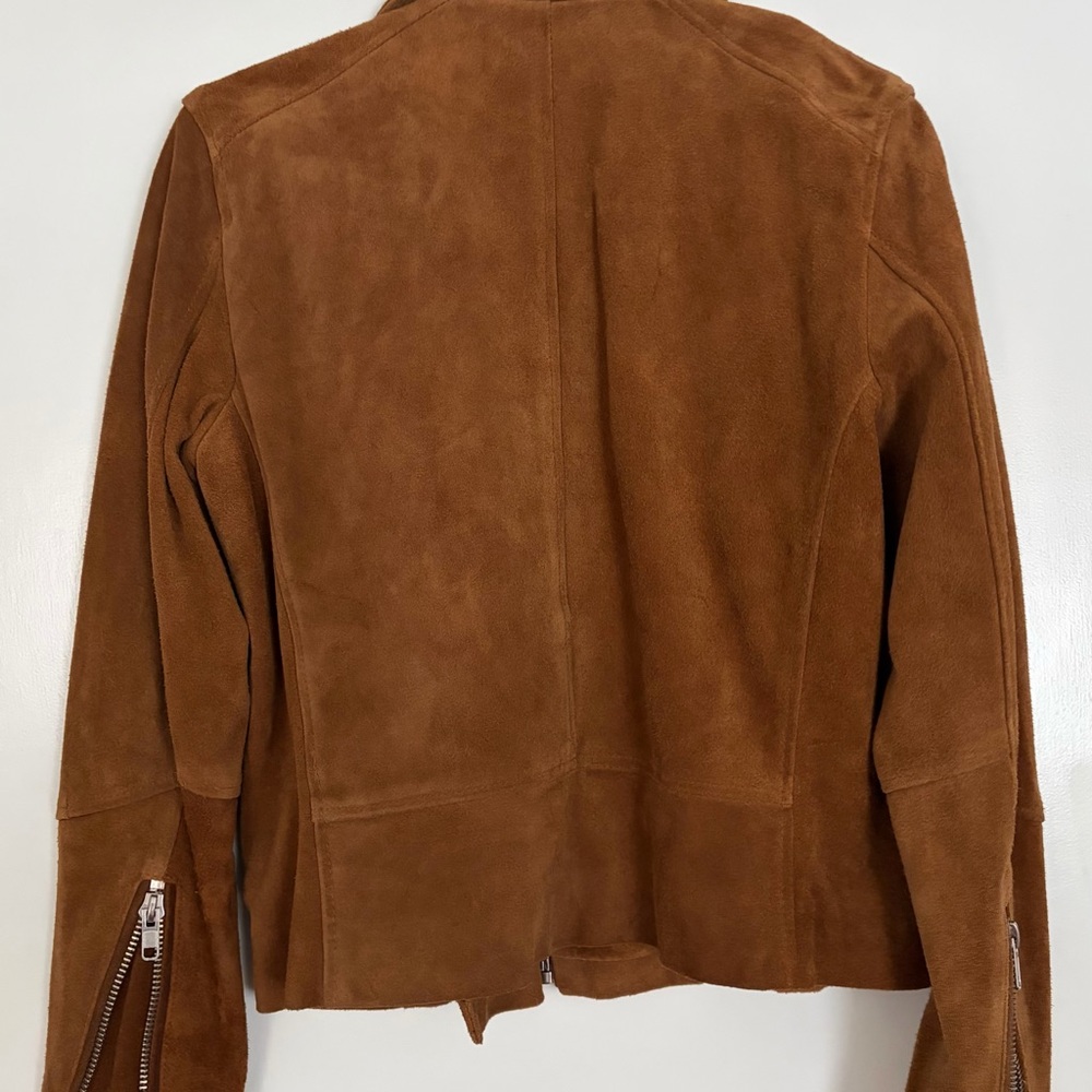 H&M Tan Suede Leather Jacket